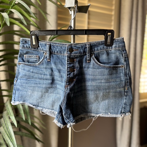 Universal Thread Destroyed Denim Button-Fly Shorts size 27 - Picture 1 of 8